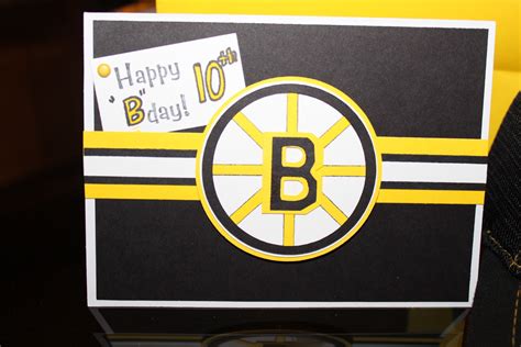 Boston Bruins Birthday Card Cindy Roy