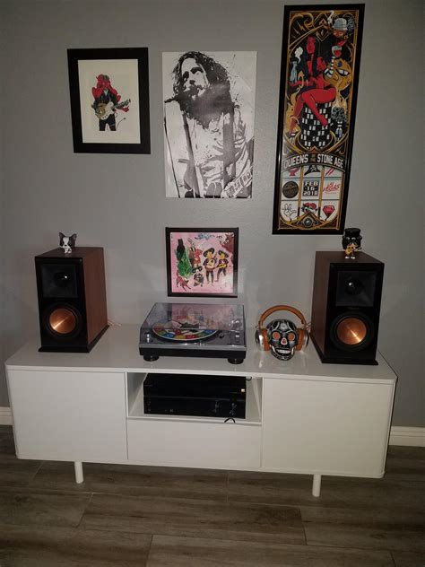 just thought i d share my record player set up audio technica at lp 120 with klipsch reference