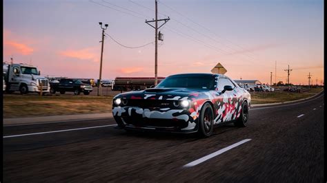 The Real Camocat Camo Wrapped Hellcat Challenger 4k Cinematic Youtube