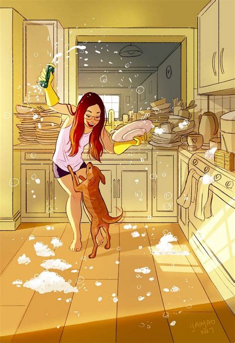 Illustrator Perfectly Captures The Happiness Of Living Alone In 37