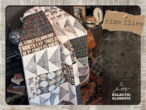 Eclectic Elements By Tim Holtz For Coats Time Flies Quilt Tim Holtz