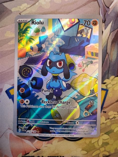 Pokémon Tcg Riolu Scarlet And Violet Base Set 215198 Holo Illustration