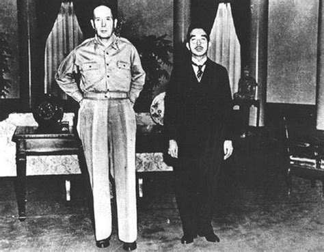 Emperor Hirohito And General Macarthur Meeting For The First Time