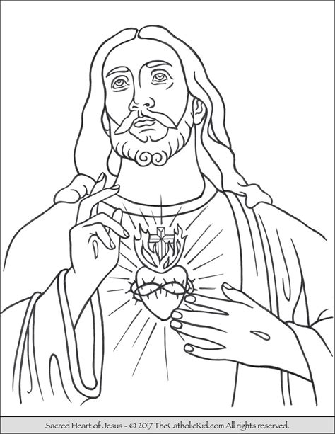 Catholic Jesus Coloring Pages Coloring Pages