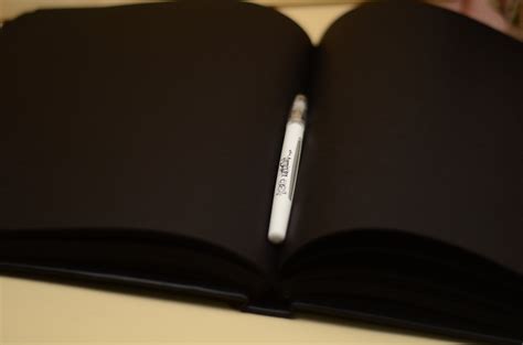 Large Journal Black Paper Notebook Hardcover Notebook Letter Etsy