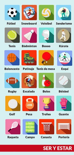 Vocabulario De Deportes Ser Y Estar Aprende Español Online
