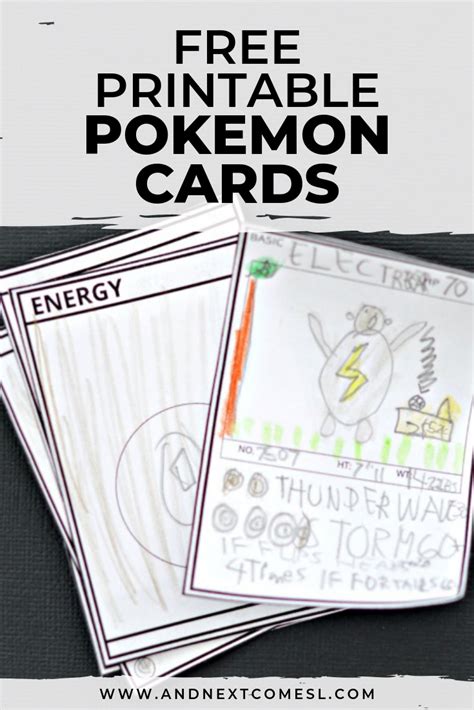 Diy Pokemon Card Templates Free Printable Artofit