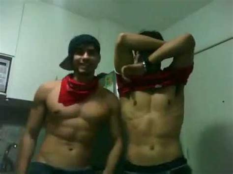 Straight Desi Friends Have Fun On Cam Showing Off Their Abs Muscles