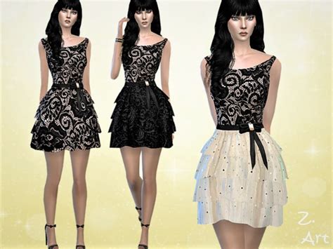 Vintagez 07 Charming Summer Dress By Zuckerschnute20 At Tsr Sims 4