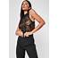 Tall Black Lace High Neck Bodysuit  Missguided