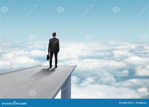 Man Standing On Bridge Stock Photography Image 35814762