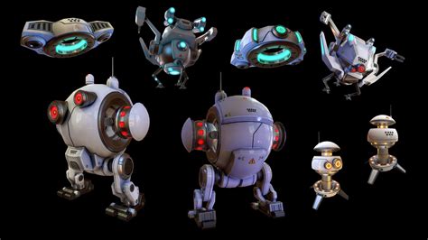 Artstation Miscellaneous Low Poly Environmental Props And Mech For