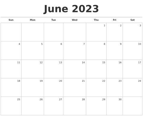 Printable Calendar June 2023 Printable World Holiday