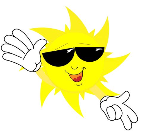 Happy Sun Cartoon Clipart Best