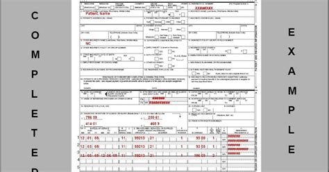 Filling Out An Hcfa 1500 Form Introduction To The Cms 1500 Hcfa Form