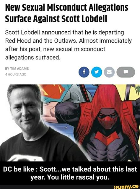 new sexual misconduct allegations surface against scott lobdell scott lobdell announced that he