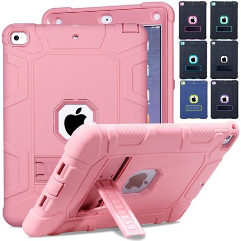 Case For Ipad 6 Air 2 Shockproof Heavy Duty Rubber Hard Stand Cover