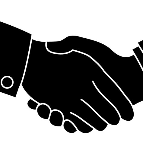 Handshake Computer Icons Clip Art Silhouette Png Download 10701072