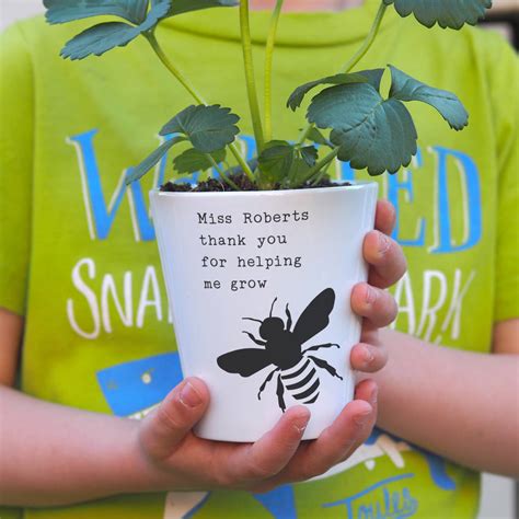 Check spelling or type a new query. 'bee' Personalised Teacher Plant Pot Gift By So Close ...