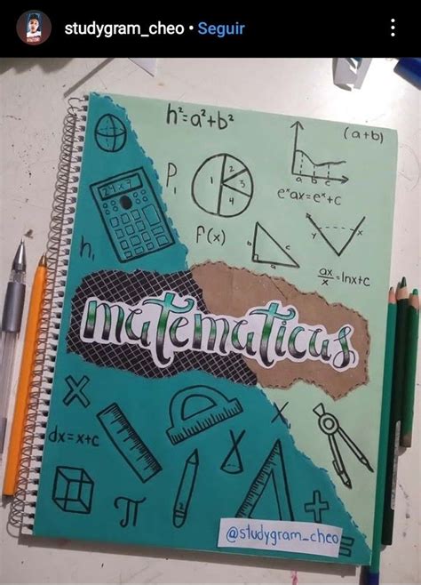Capa De Matem Tica Portadas De Matematicas Libreta De Apuntes
