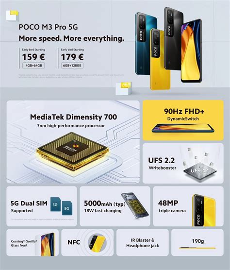 Price and specifications on xiaomi poco m3 pro 5g. O Poco M3 Pro 5G acaba de chegar e traz Internet 5G e um ...