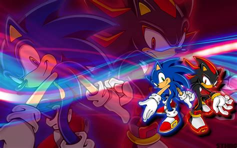Sonic And Shadow Wallpaper By Sonicthehedgehogbg On Deviantart