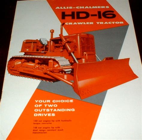 Allis Chalmers Hd 16 Series B Crawler Tractor And Construction Plant