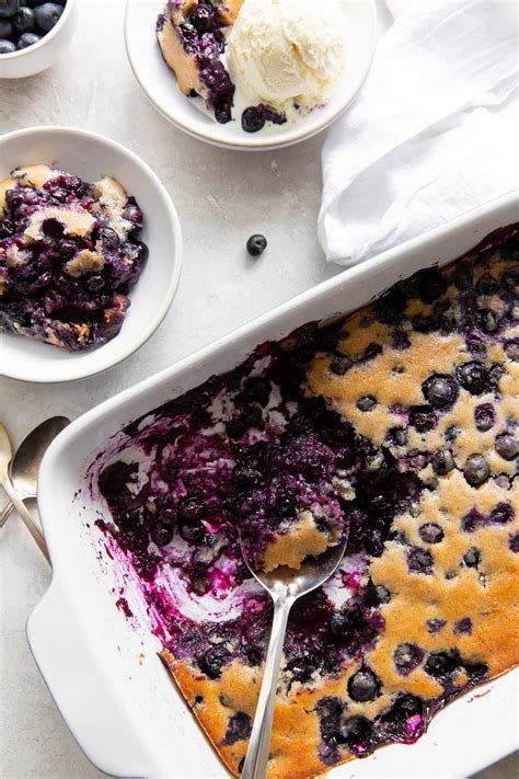 Blueberry Cobbler Quick And Easy Kristines Kitchen