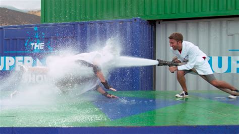 Guy Getting Blasted By A Fire Hose In Extreme Slow Mo Is All Of Us Just