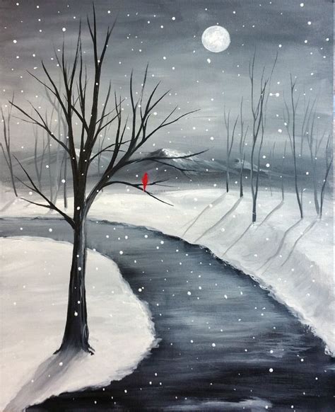 Winter Scene Drawing At Getdrawings Free Download