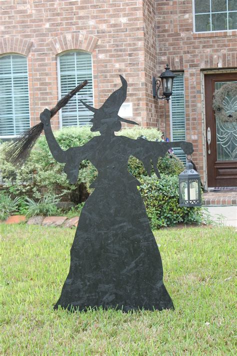 Step By Step For Making Martha Stewart Witch And Cat Yard Silhouettes