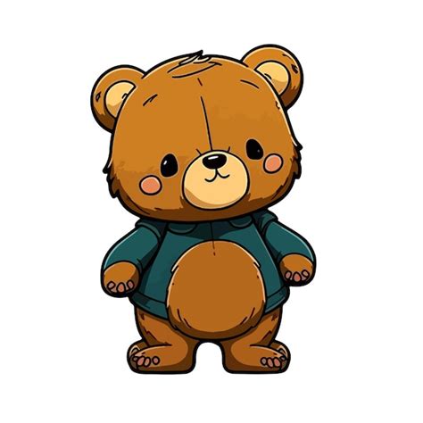Premium Vector Cute Bear Cartoon Style