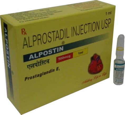 Allopathic Alprostadil Injection Ip Packaging Type Vial Packaging Size Ml At Rs Pack In