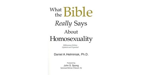 What The Bible Really Says About Homosexuality By Daniel A Helminiak