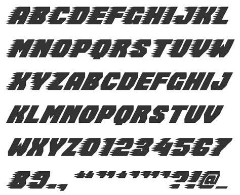 Free Race Car Number Fonts Battletsi