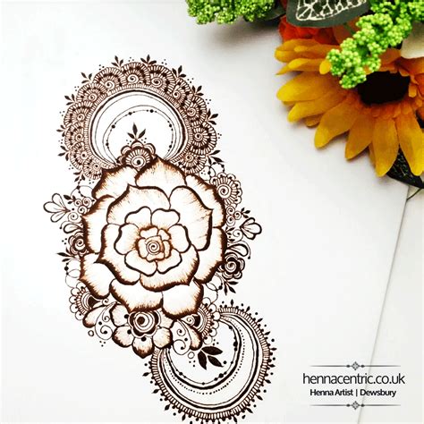 Henna Rose And Flowers Pattern Henna Art Designs Simple Henna Tattoo