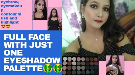 Full Face Of Make Up Using Only One Palette 😲 Easy Glam Look 😍