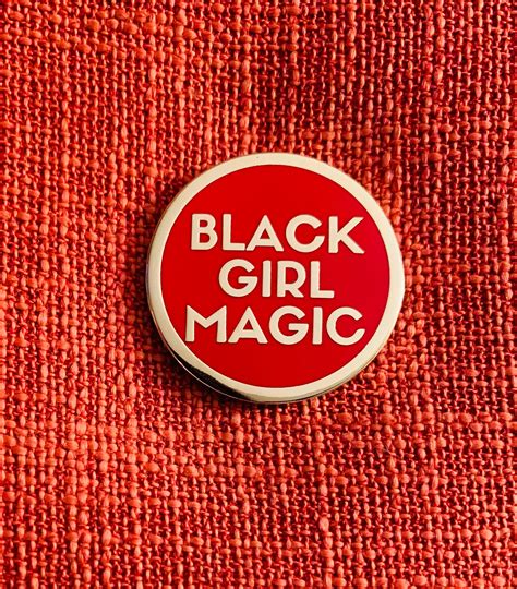 Black Girl Magic Lapel Pin Red Radical Dreams Pins