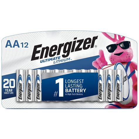 Energizer Ultimate Lithium Aa Batteries Double A Batteries 12 Pack