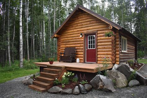 Theres No Better Place Than This Cozy Alaskan Log Cabin In The Woods