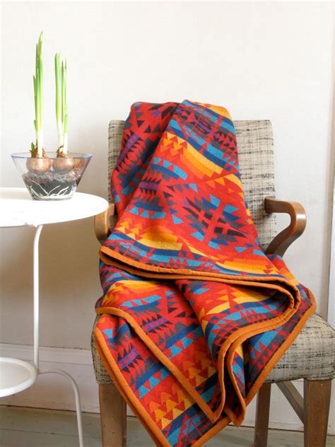 Pendleton Wool Blanket Native American Four By Ohthisnose On Etsy