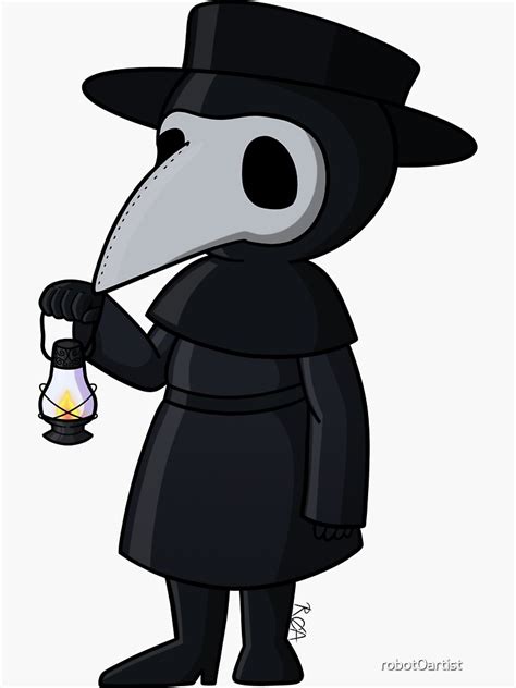Plague Doctor Sticker By Robot0artist Plague Doctor Cute Cartoon