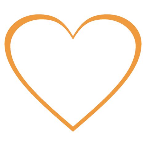 Download High Quality Orange Clipart Heart Transparent Png Images Art