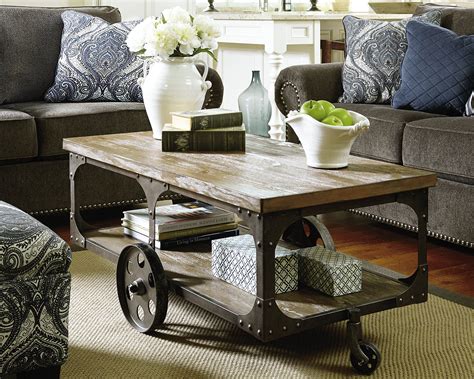 Ashley furniture gavelston rectangular coffee table in black. Ashley Furniture Signature Design Vennilux Coffee Table ...