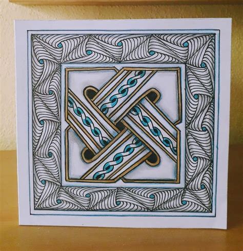 Celtic Knot Zentangle Zentangle Zentangle Designs Zentangle Art