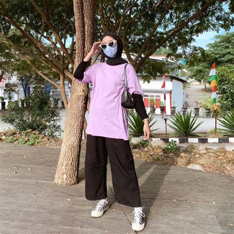 Ootd Pake Warna Ungu Lilac Yang Lagi Hits Cocok Buat Hijabers