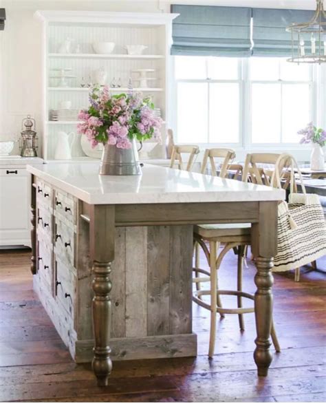 45 Farmhouse Kitchen Island Ideas To Update The Heart Of Your Home In