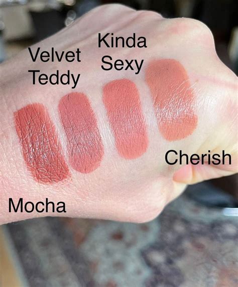 Mac Lipsticks Mocha Velvet Teddy Kinda Sexy And Cherish Review And Swatches Zig Zac Mania