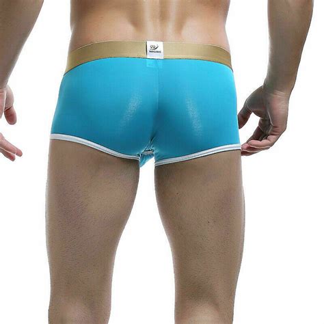 Sexy Mens Underwear Breathable Boxer Briefs Shorts Bulge Pouch Soft Underpants Ebay