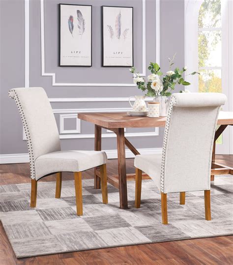Dining Chair Set Of 6 Btmway Parsons Upholstered Accent Fabric Dining
